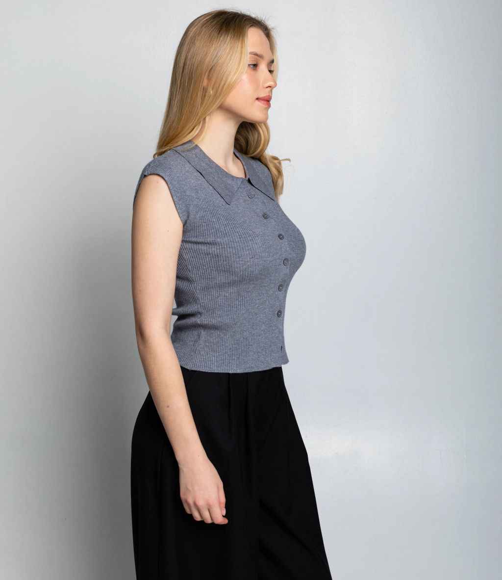 Топ #КТ060 (1), серый