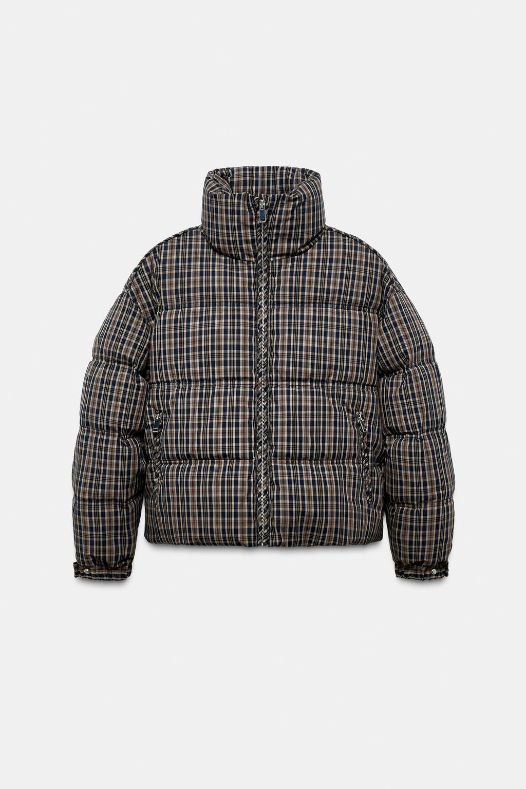 CHECK QUILTED ANORAK - Zara фото 17