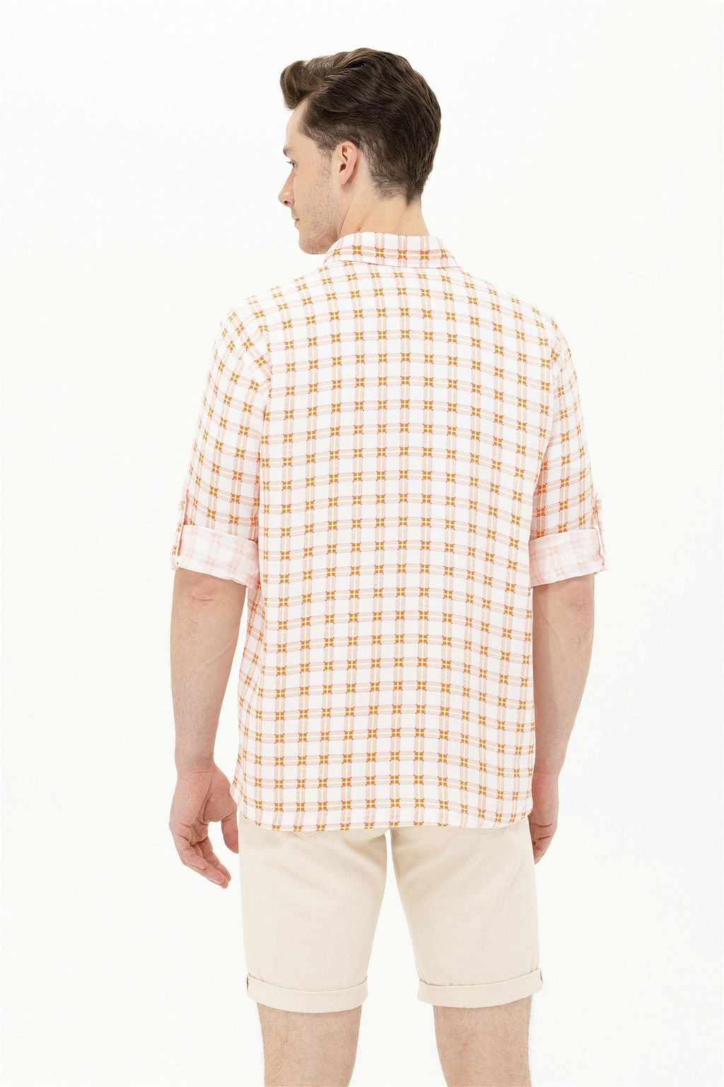 U. S. Polo Assn Мужская клетчатая рубашка в клетку - U.s. polo assn фото 13