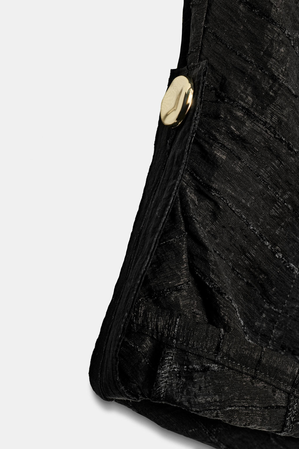 BLUSA SAFARI MANGA REMANGADA / Negro - Zara фото 8