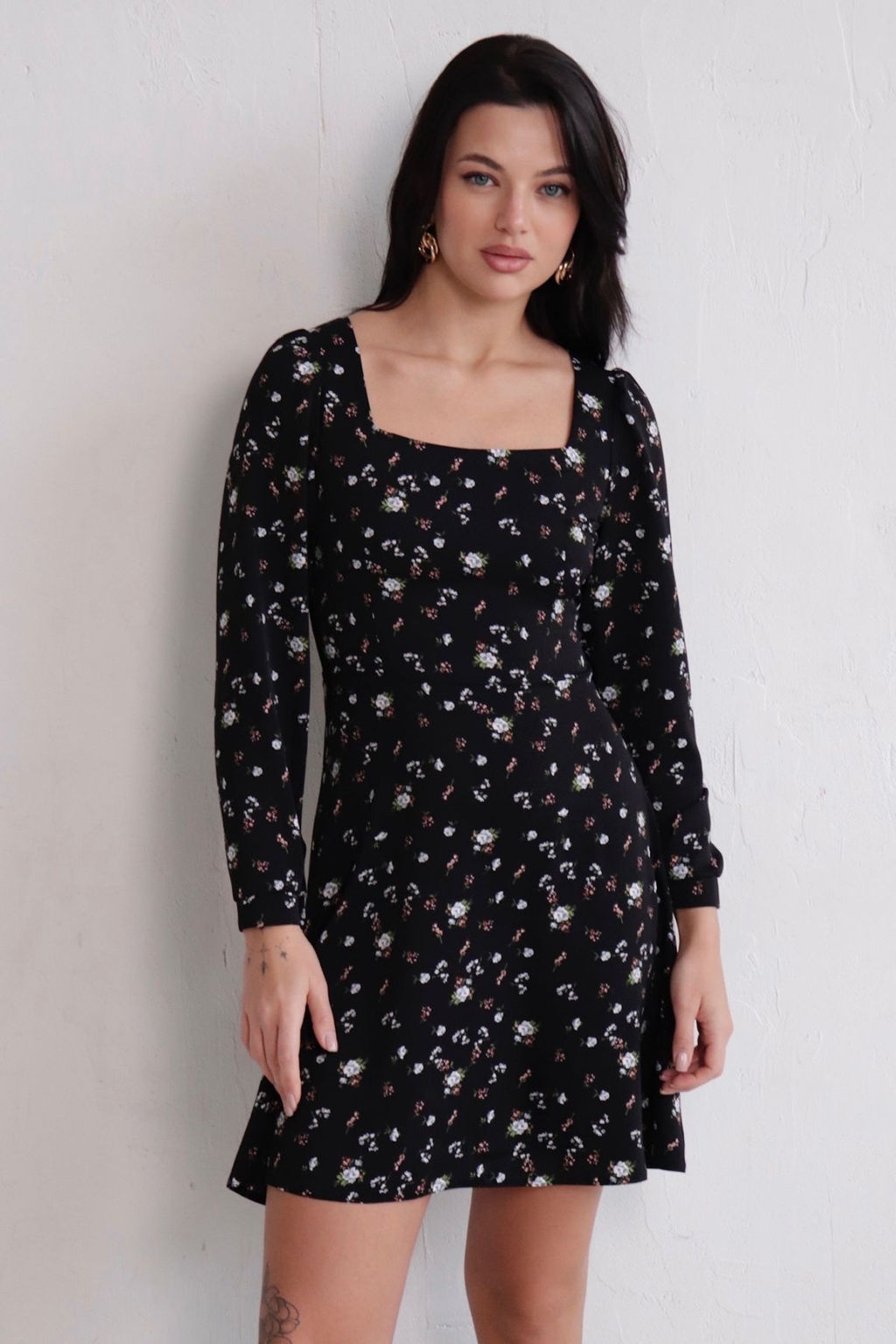 Платье с вырезом каре отрезное по талии - Martichelli фото 8