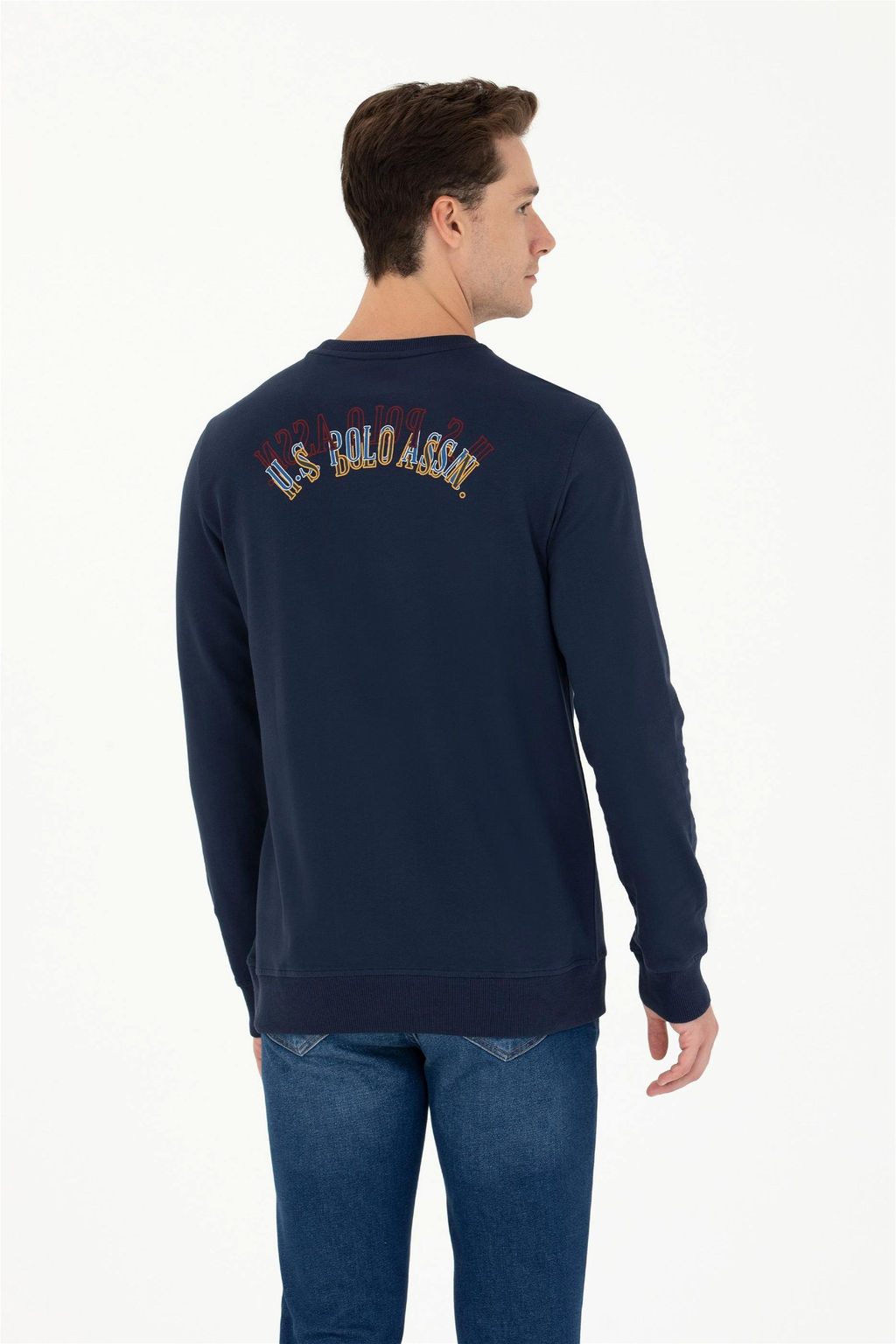 U. S. Polo Assn / Мужской темно-синий свитшот с круглым вырезом - U.s. polo assn фото 5