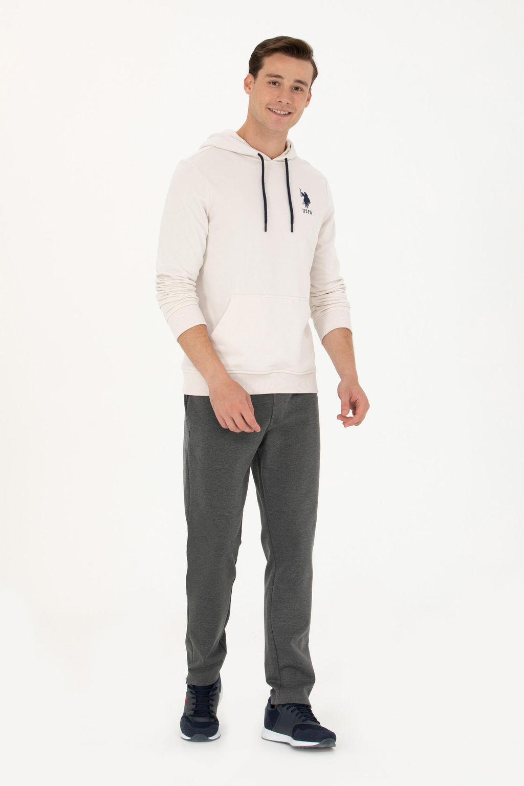 U. S. Polo Assn Мужская базовая толстовка с капюшоном и камнем - U.s. polo assn фото 18
