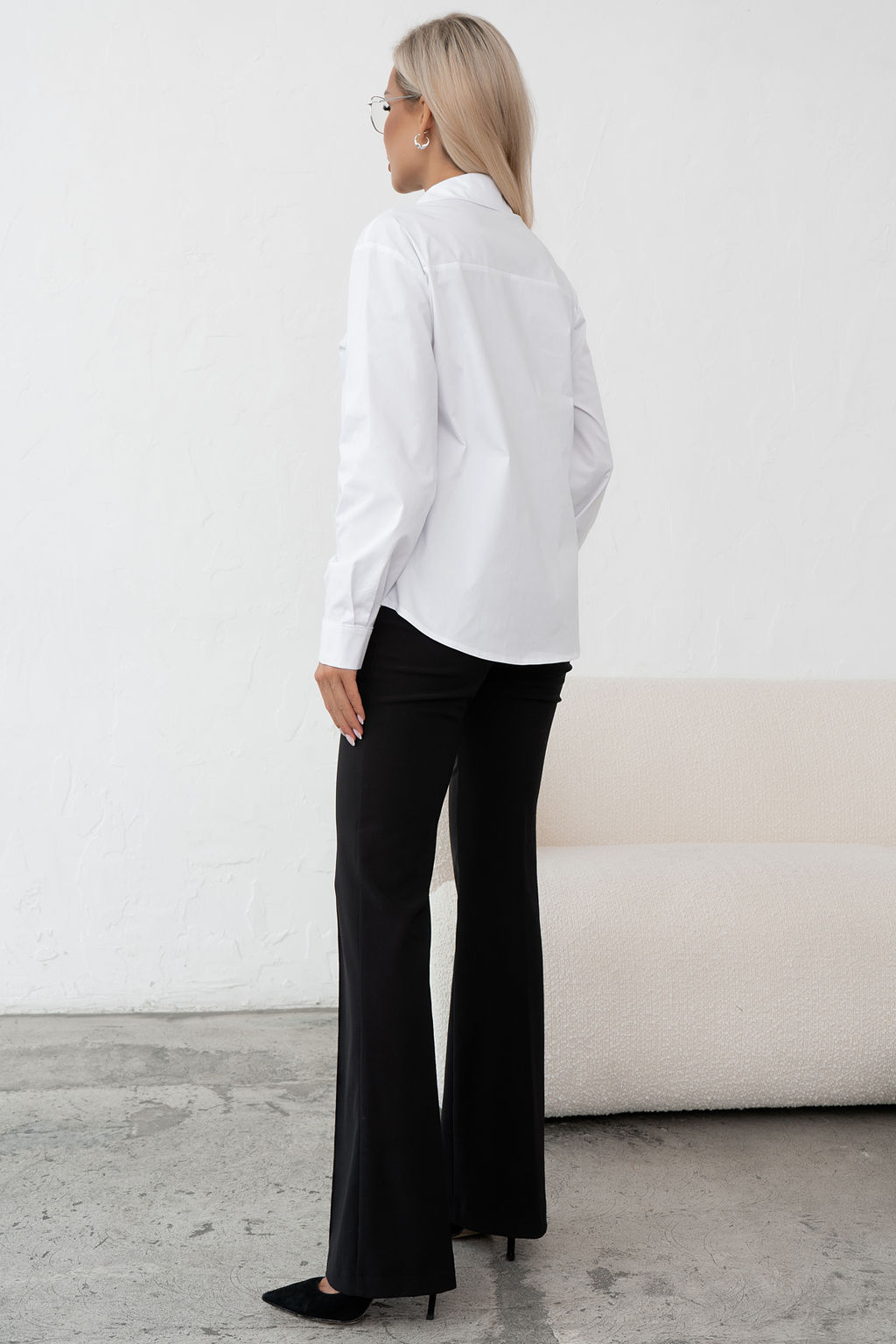 Блузка Эдит (белый) Б11-134 - Николь фото 8