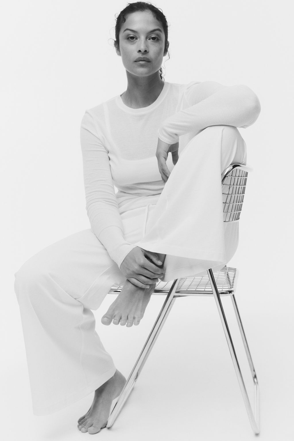 Pantal?n de algod?n con cord?n de ajuste - H&m фото 4