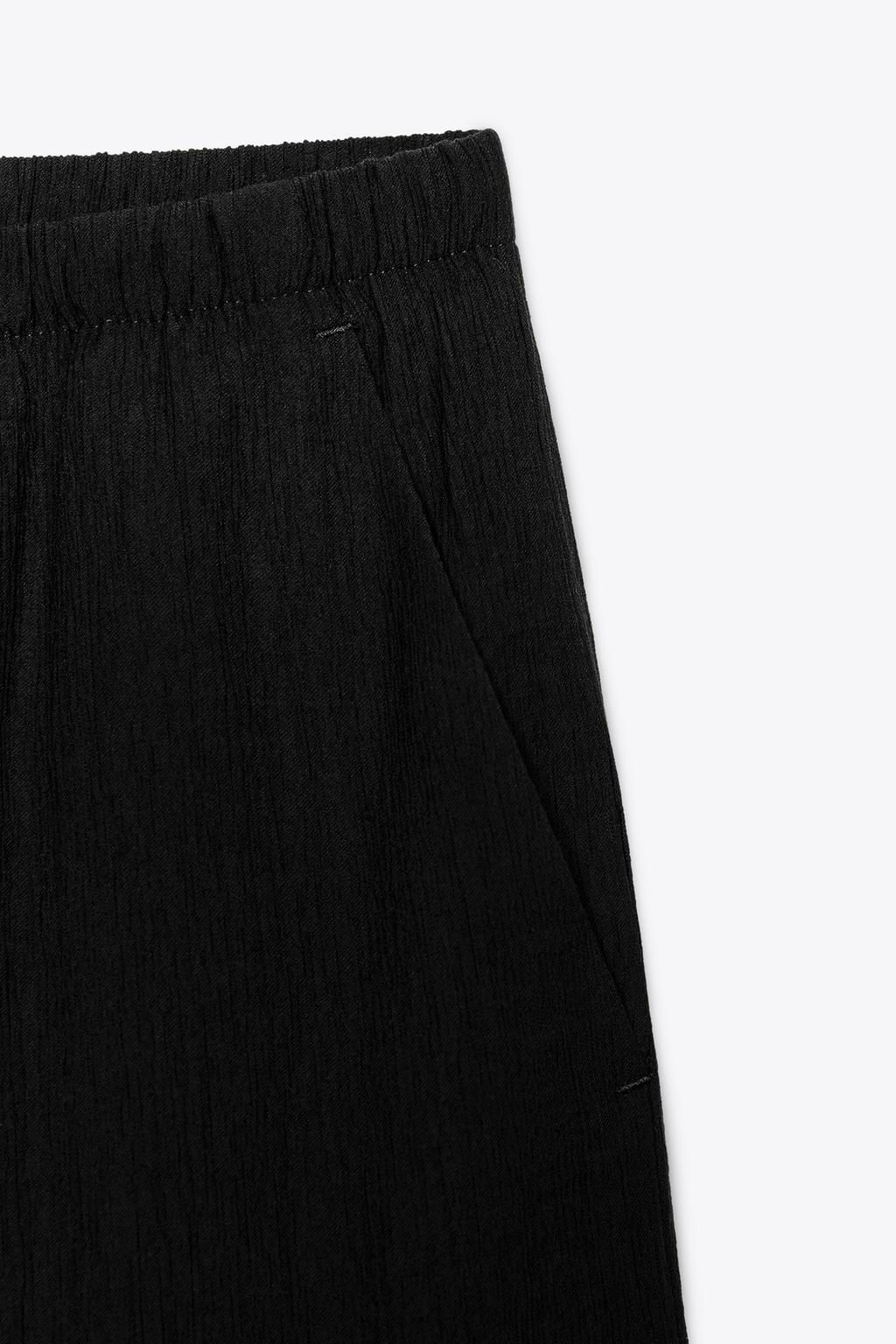 WIDE-LEG TROUSERS WITH ELASTIC WAISTBAND - Zara фото 6