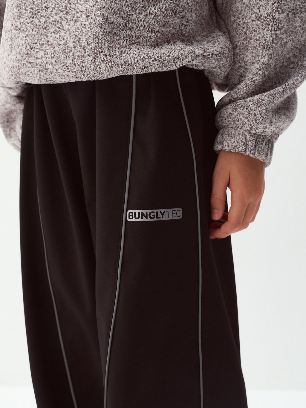 Брюки парашюты Softshell Уголь Bungly tec 7+  фото 4