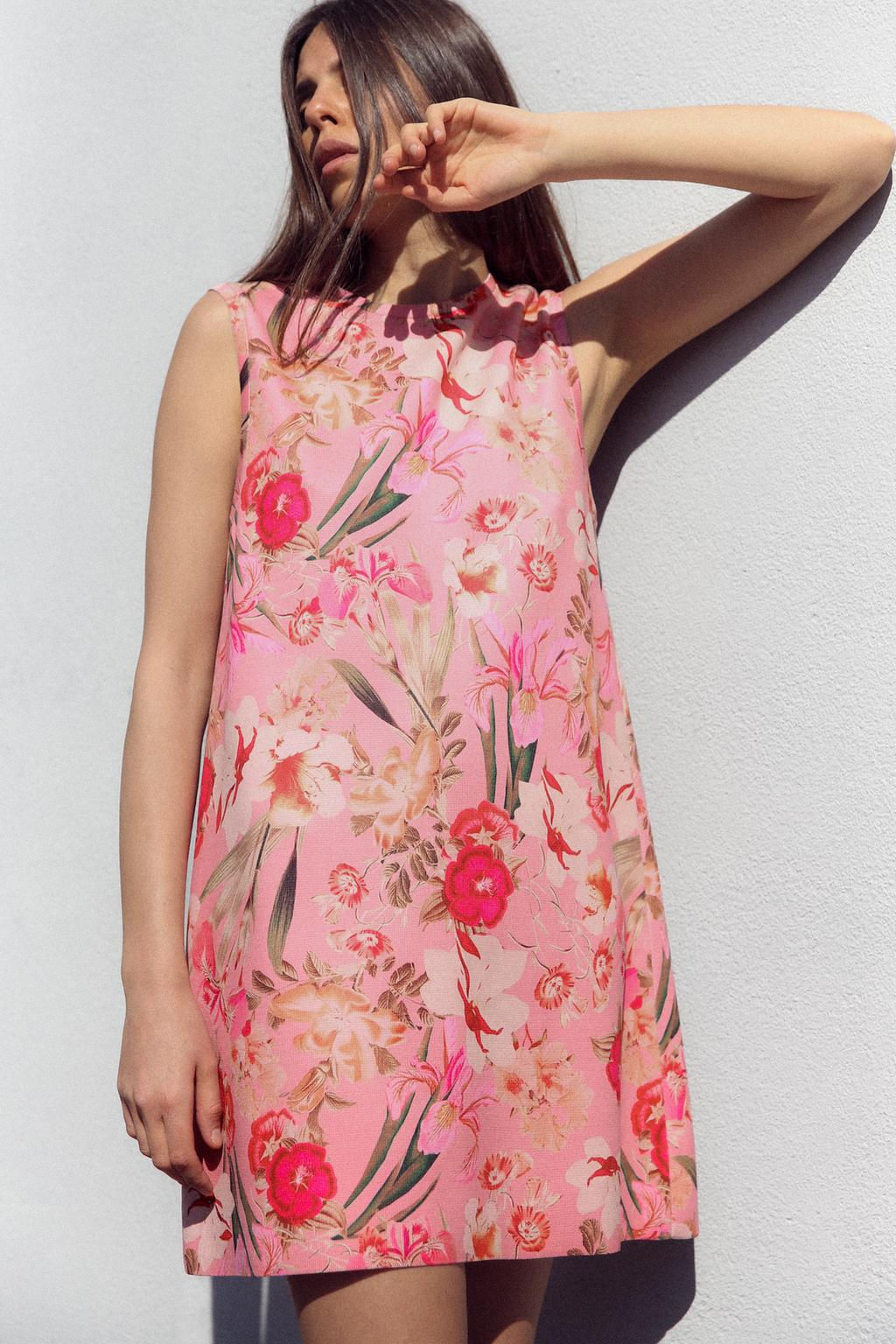 FLORAL PRINT KNIT DRESS - Zara фото 3