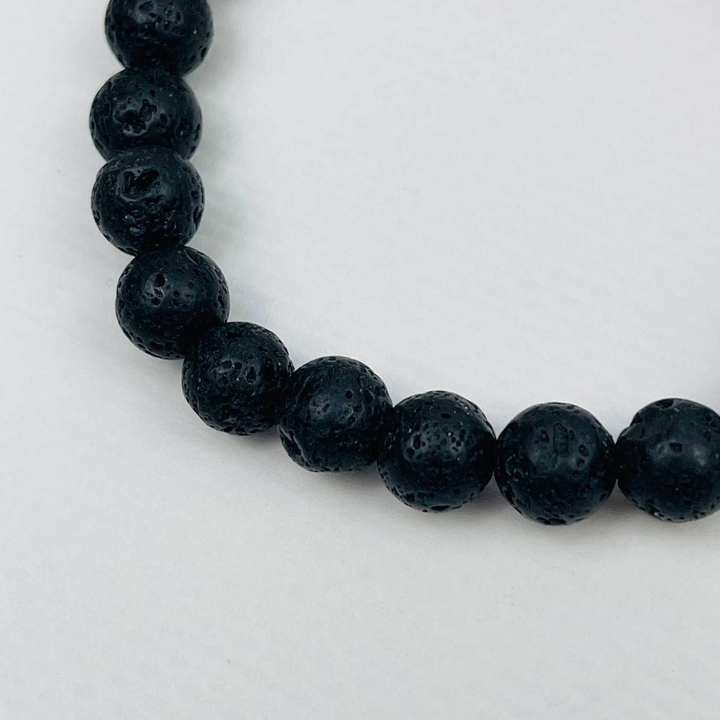 Браслет из Лавы,Яшмы и Гематита - Радуга самоцветов фото 3