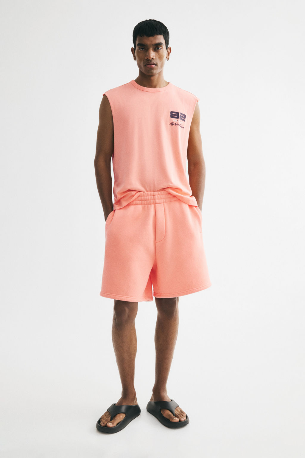Pantal?n corto en sudadera Relaxed Fit - H&m фото 4