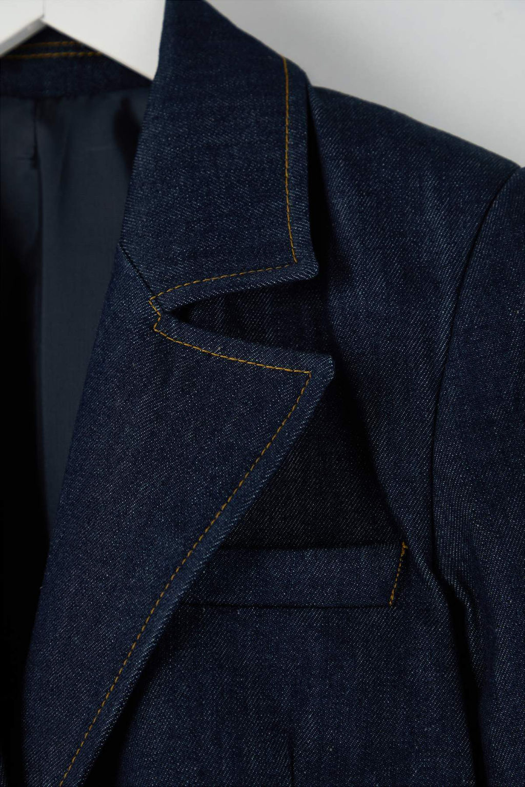 Limited Edition Koyu Mavi Cep Detayl? Blazer Denim Ceket TWOAW26CE00036 - Trendyolmilla фото 5