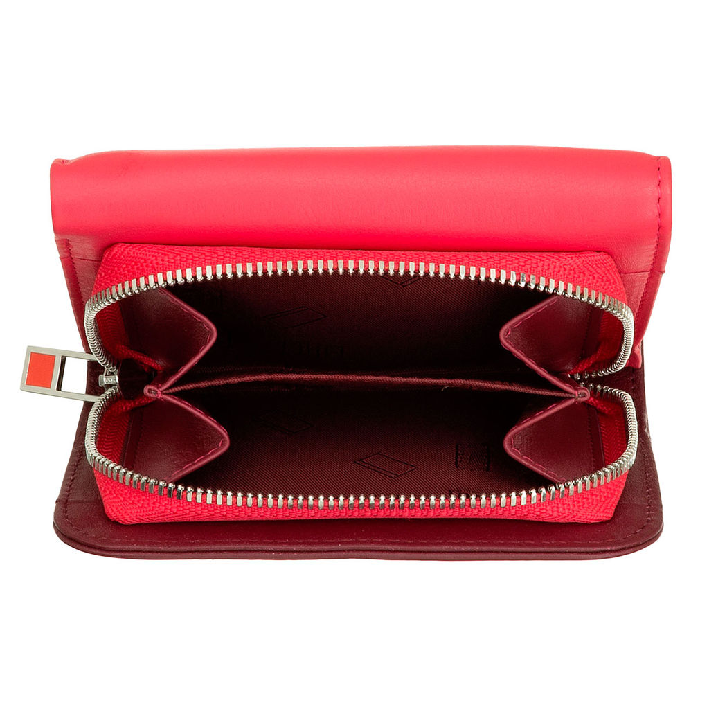 Итальянский кожаный кошелек DuDu серии Pemba | малиновый - Dudubags фото 5
