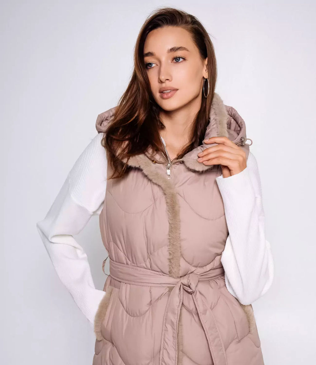 Жилет #КТ01 (10), бежевый