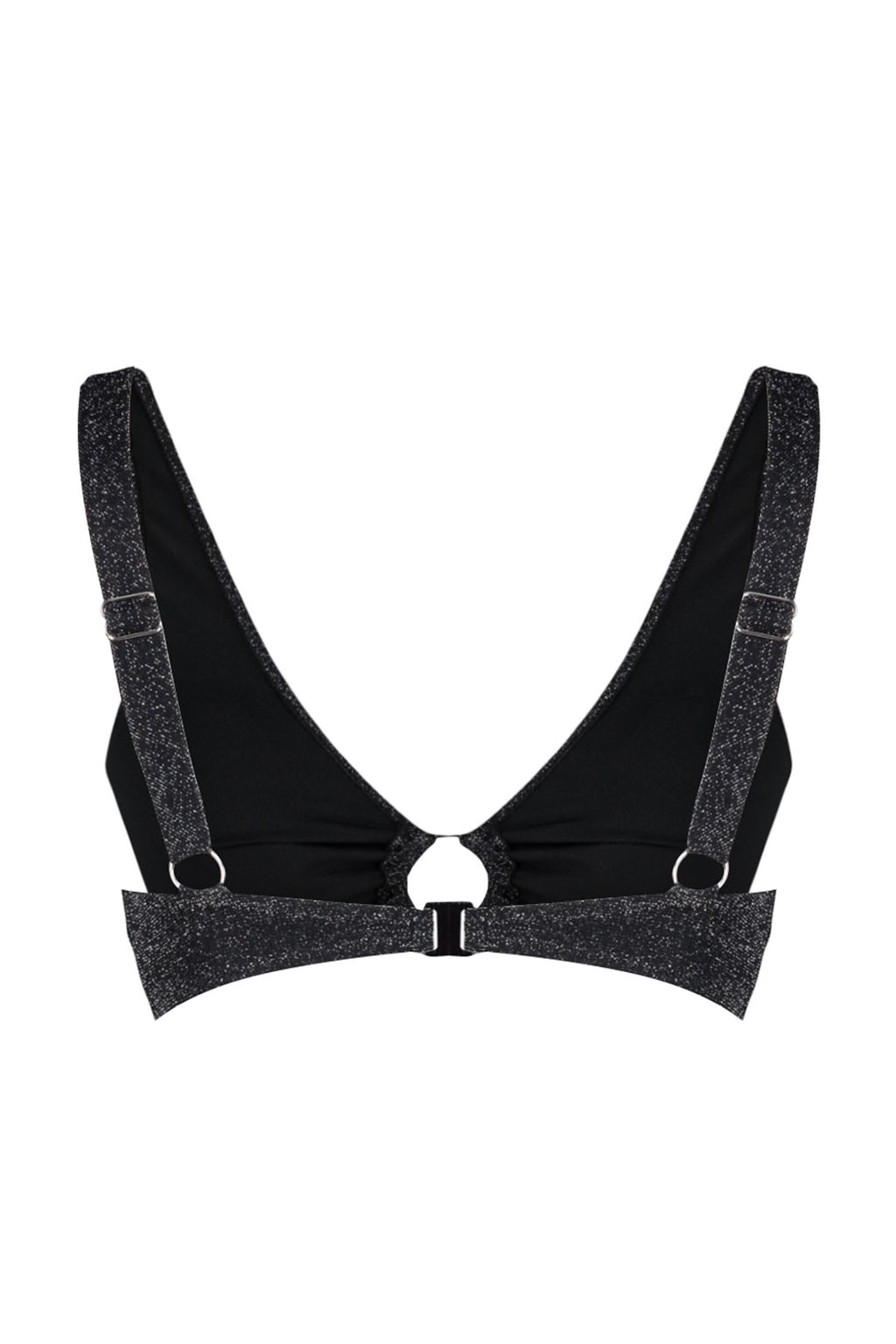 TRENDYOLMILLA Kahverengi Ucgen Aksesuarl? Simli Bikini Ustu TBESS23BU00306 фото 17