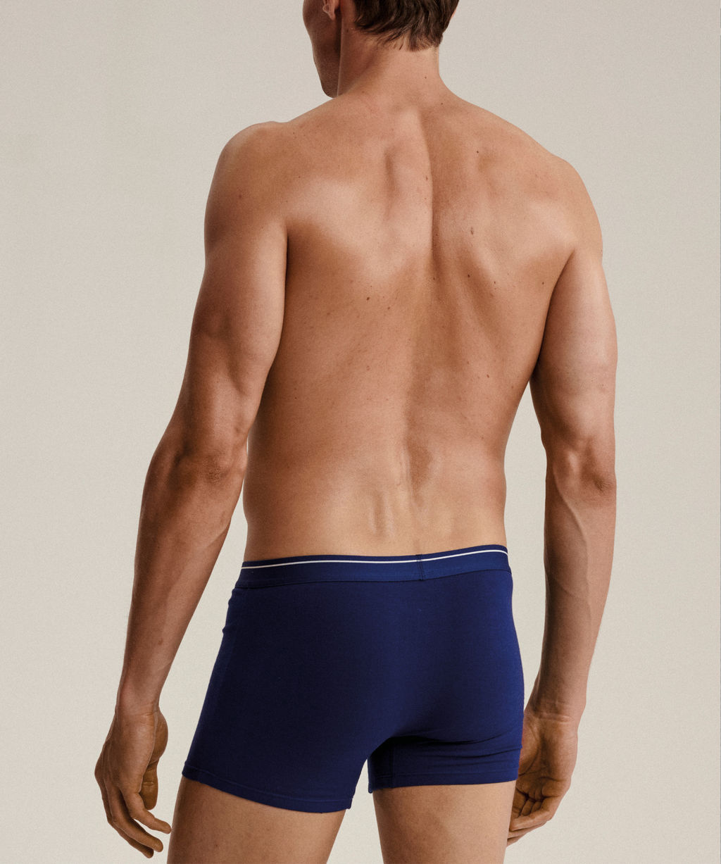 ATLANTIC 5SMH-004 Трусы шорты Solid - набор (5 шт.) морской + бирюзово-зеленый + черный + серый меланж + темно-голубой  фото 3