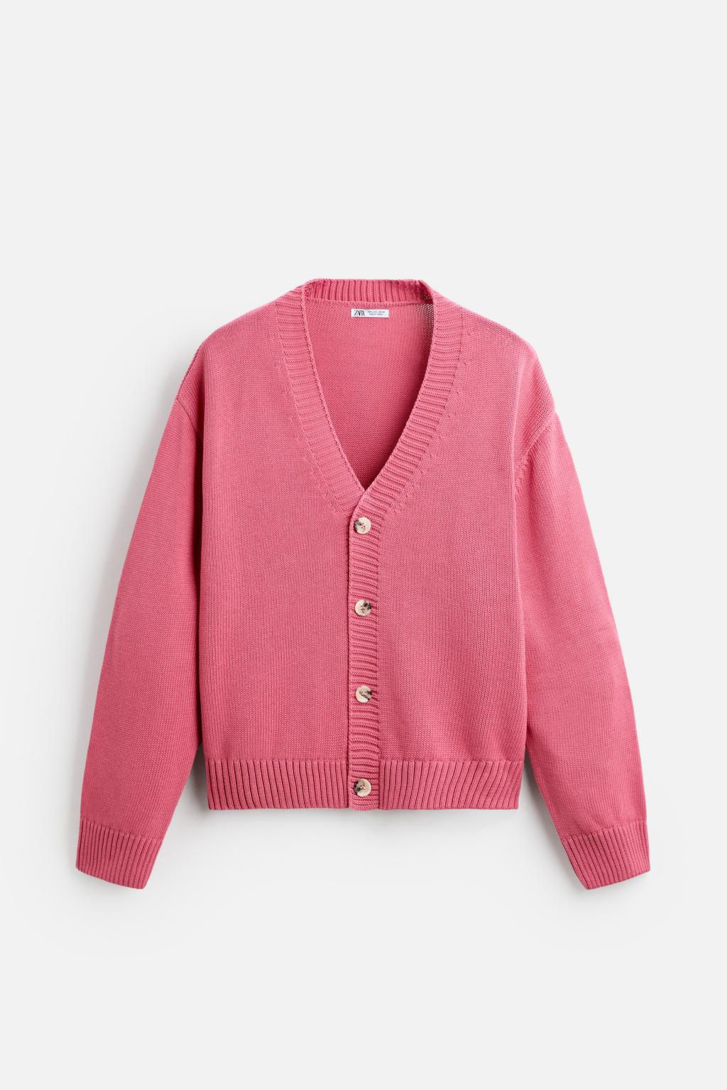 TEXTURED COTTON CARDIGAN - Zara фото 7