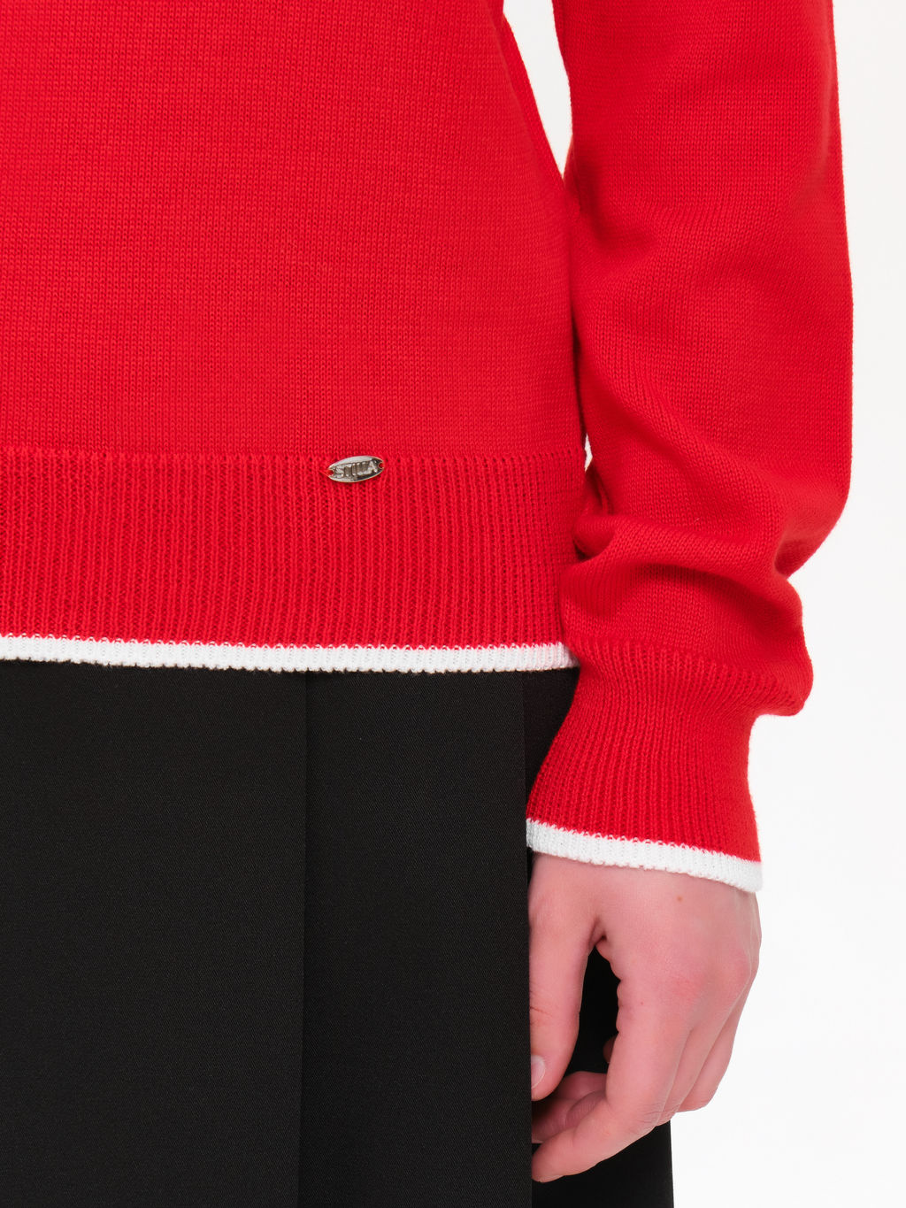 Джемпер вязаный с карманом - Stilla фото 6