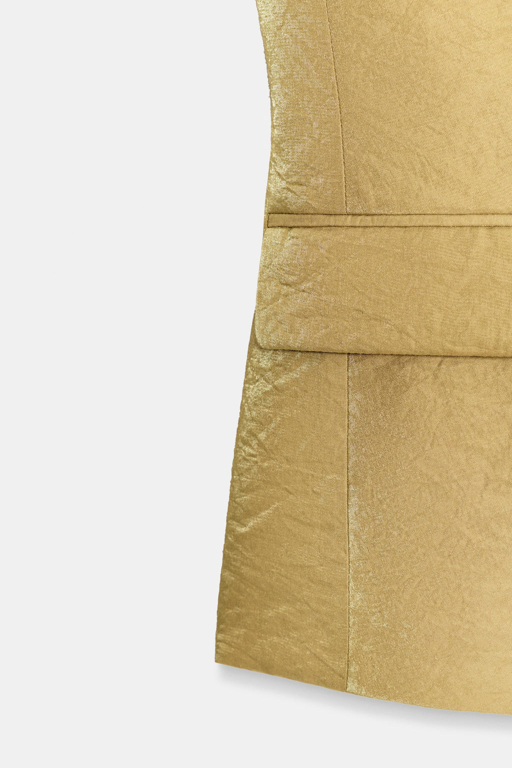CHALECO SATINADO EFECTO ARRUGADO / Dorado - Zara фото 8