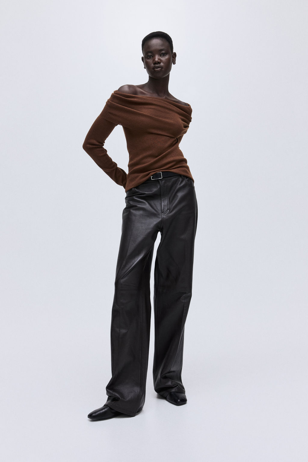 Jersey off-the-shoulder - H&m фото 6