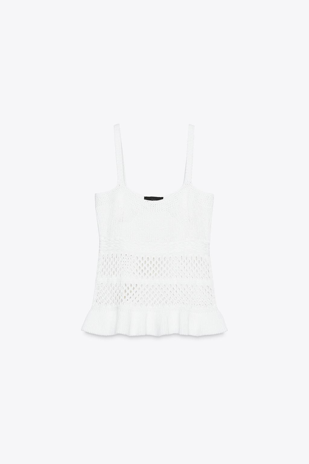 RUFFLED KNIT TOP - Zara фото 4