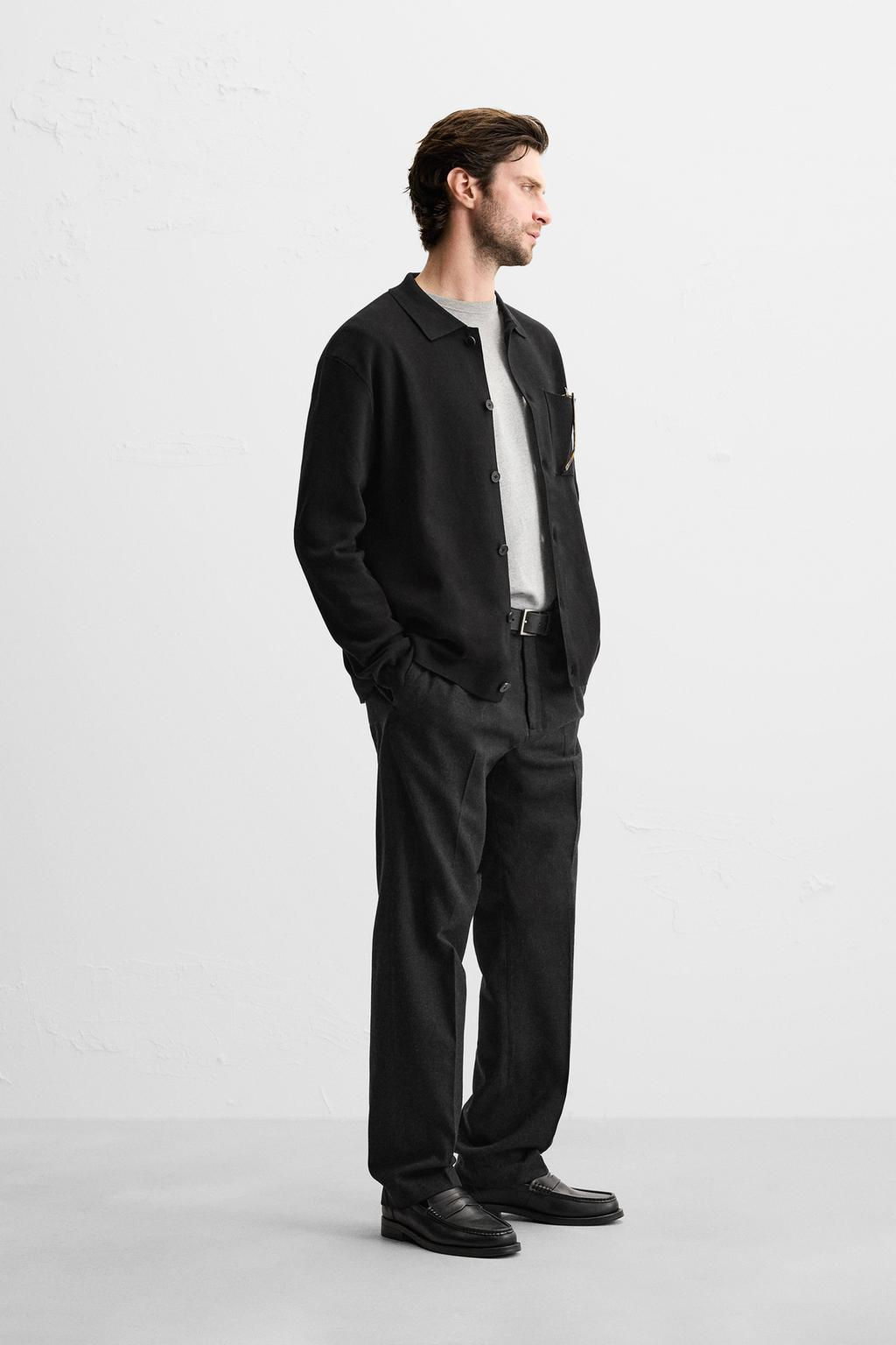 COTTON CARDIGAN WITH POCKET - Zara фото 5