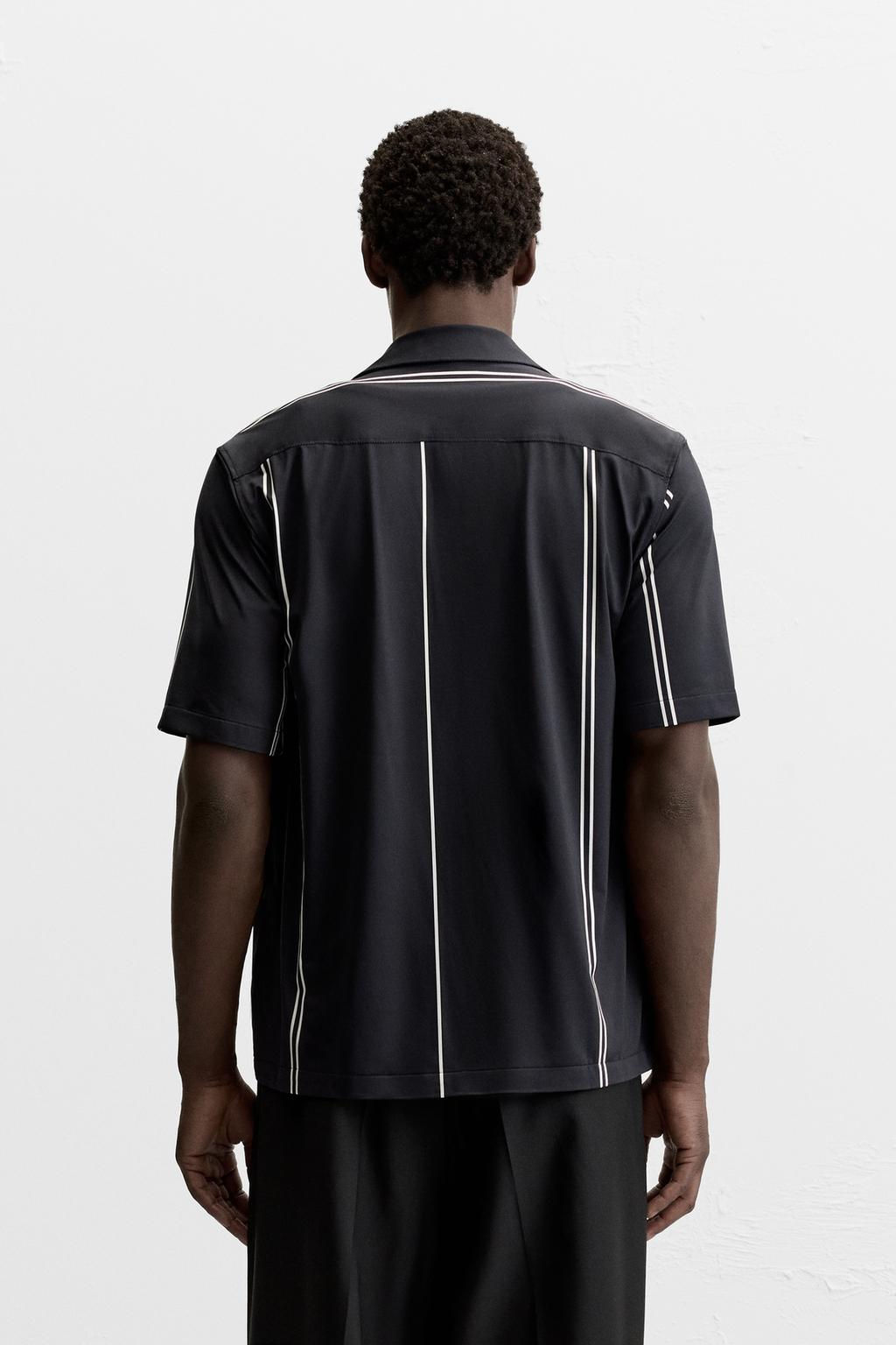 STRIPED STRETCH SHIRT - Zara фото 3