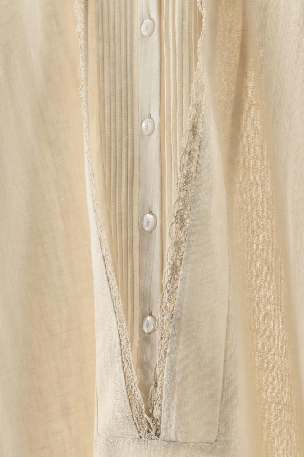 LIMITED EDITION CONTRAST LINEN BLEND KAFTAN - Zara фото 8