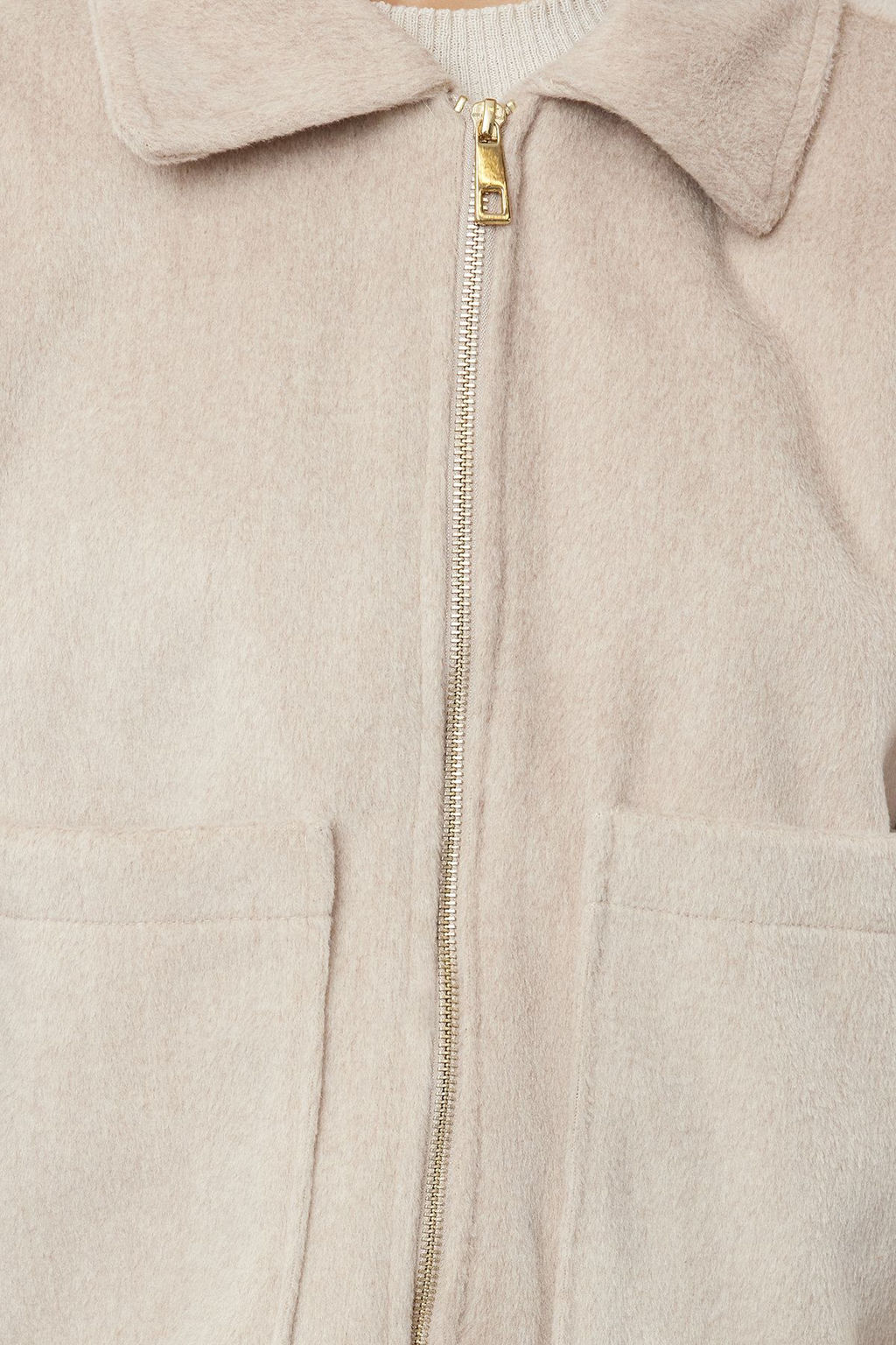 TRENDYOLMILLA Vizon Oversize Kal?p Kase Ince Ceket Mont TWOAW25MO00084  фото 10