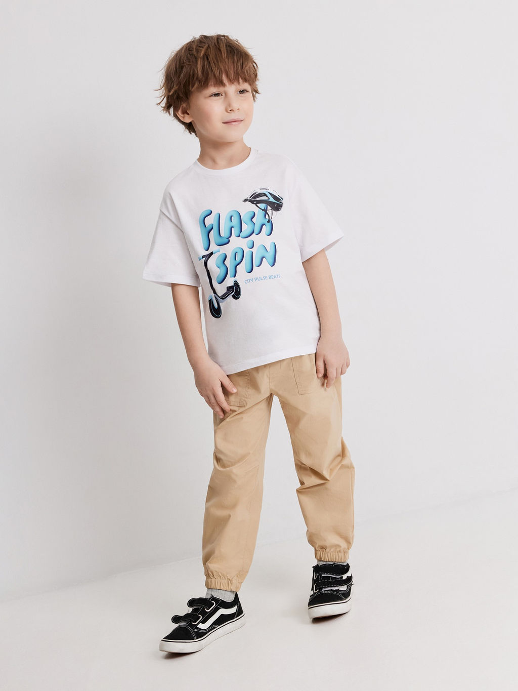 ACOOLA / Футболка детская для мальчиков Powidlo белый