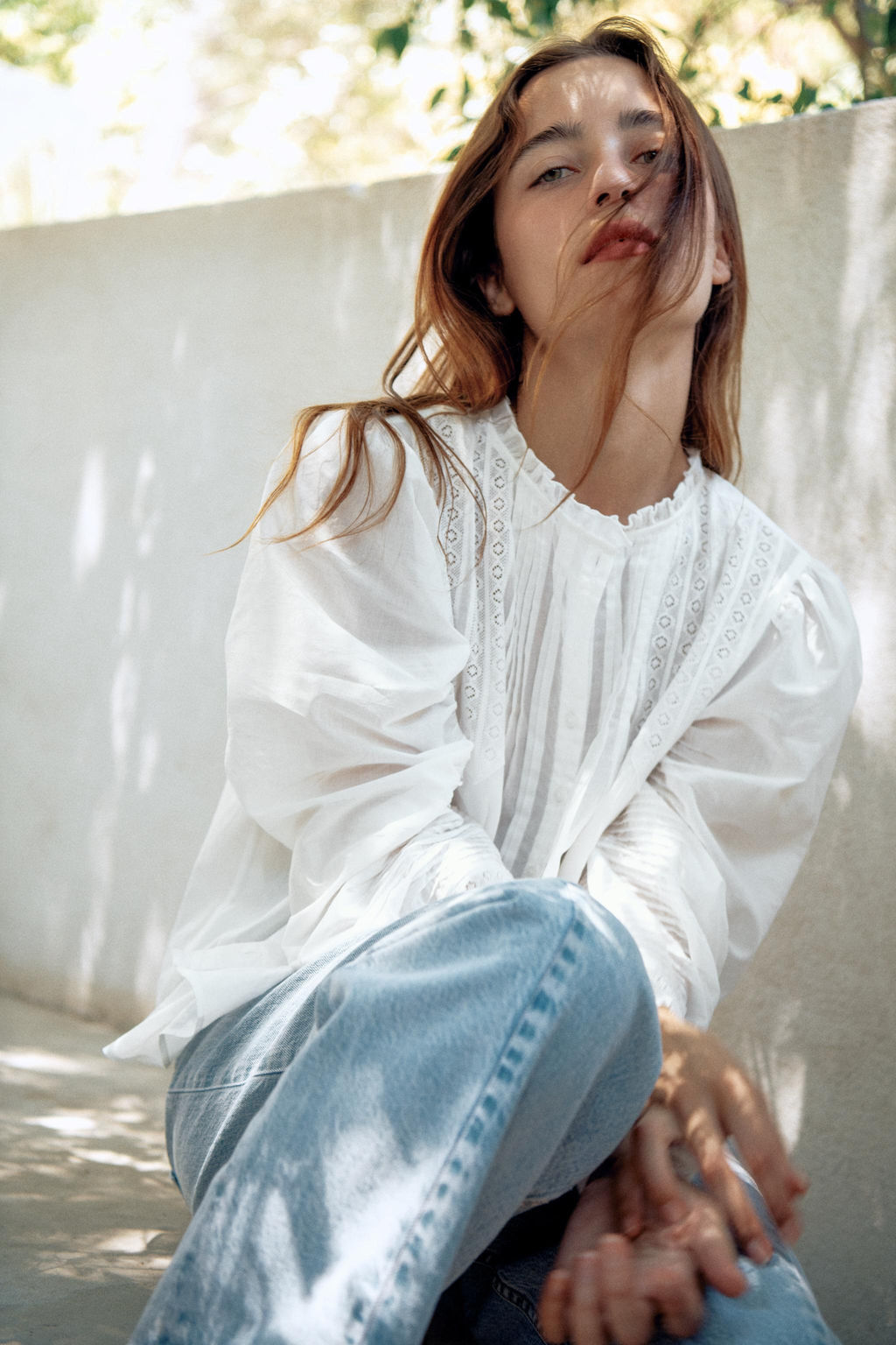 CAMISA ROM?NTICA ZW COLLECTION / Blanco