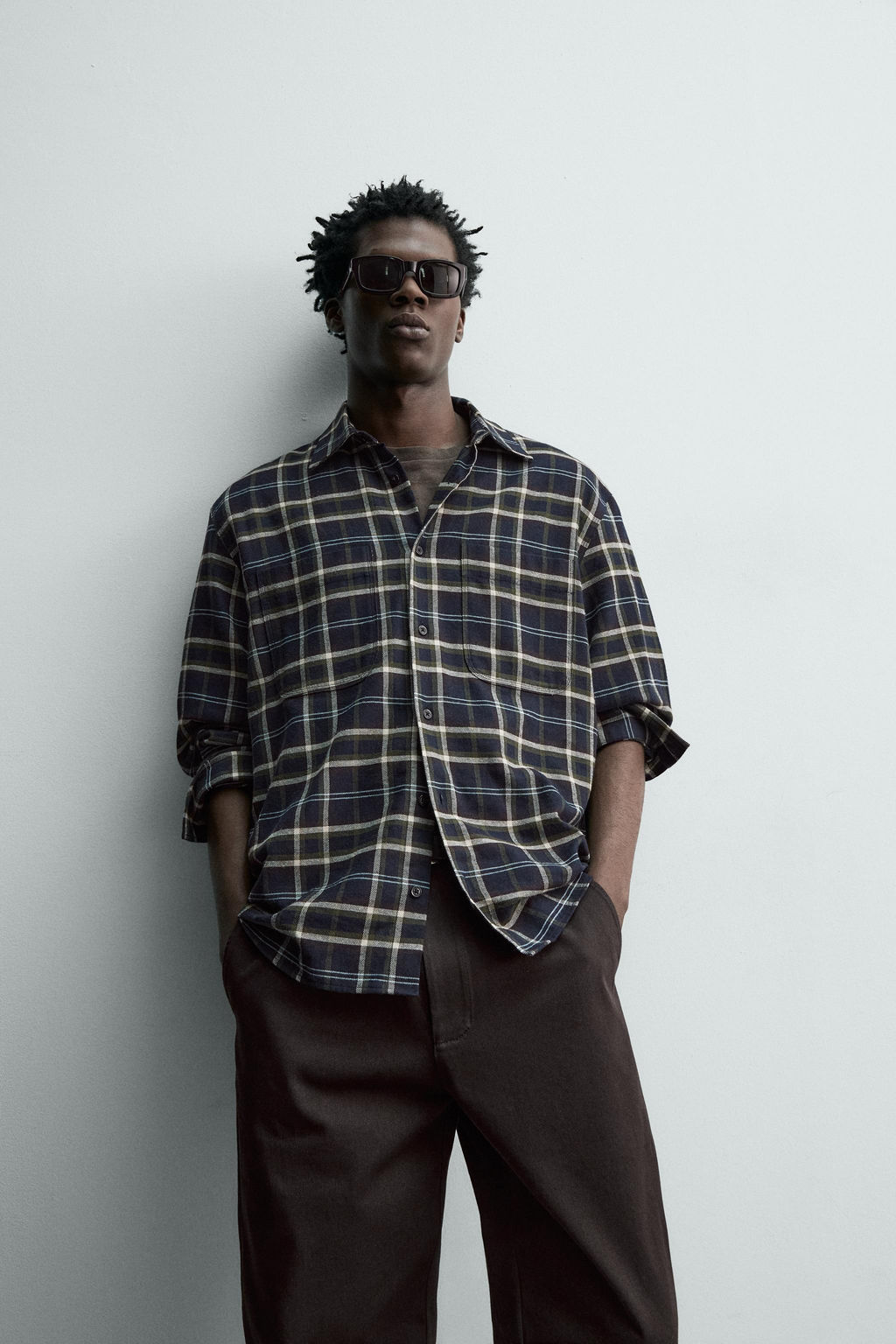 CHECK FLANNEL SHIRT - Zara фото 14