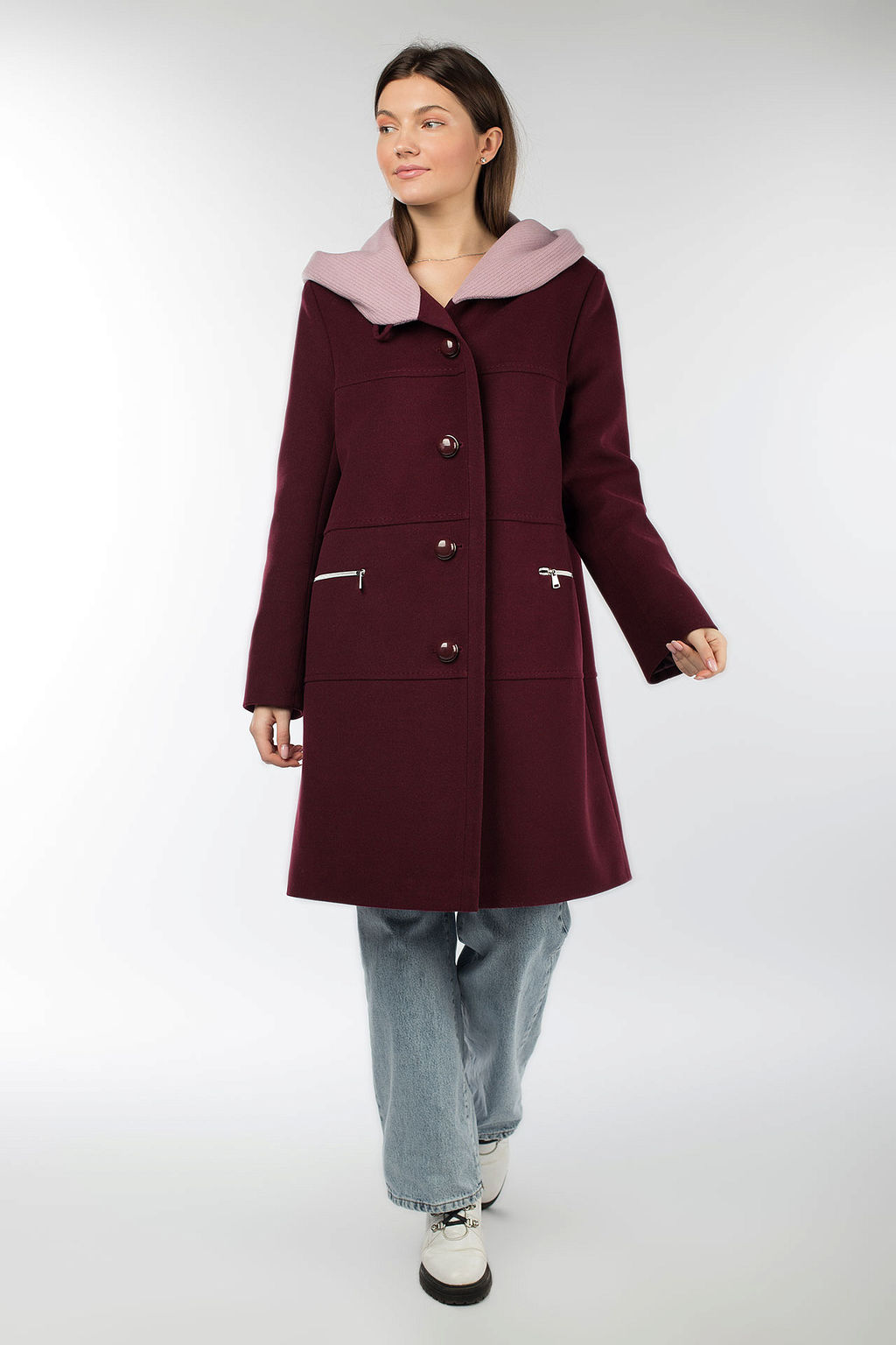 02-3043 Пальто женское утепленное - El podio фото 2