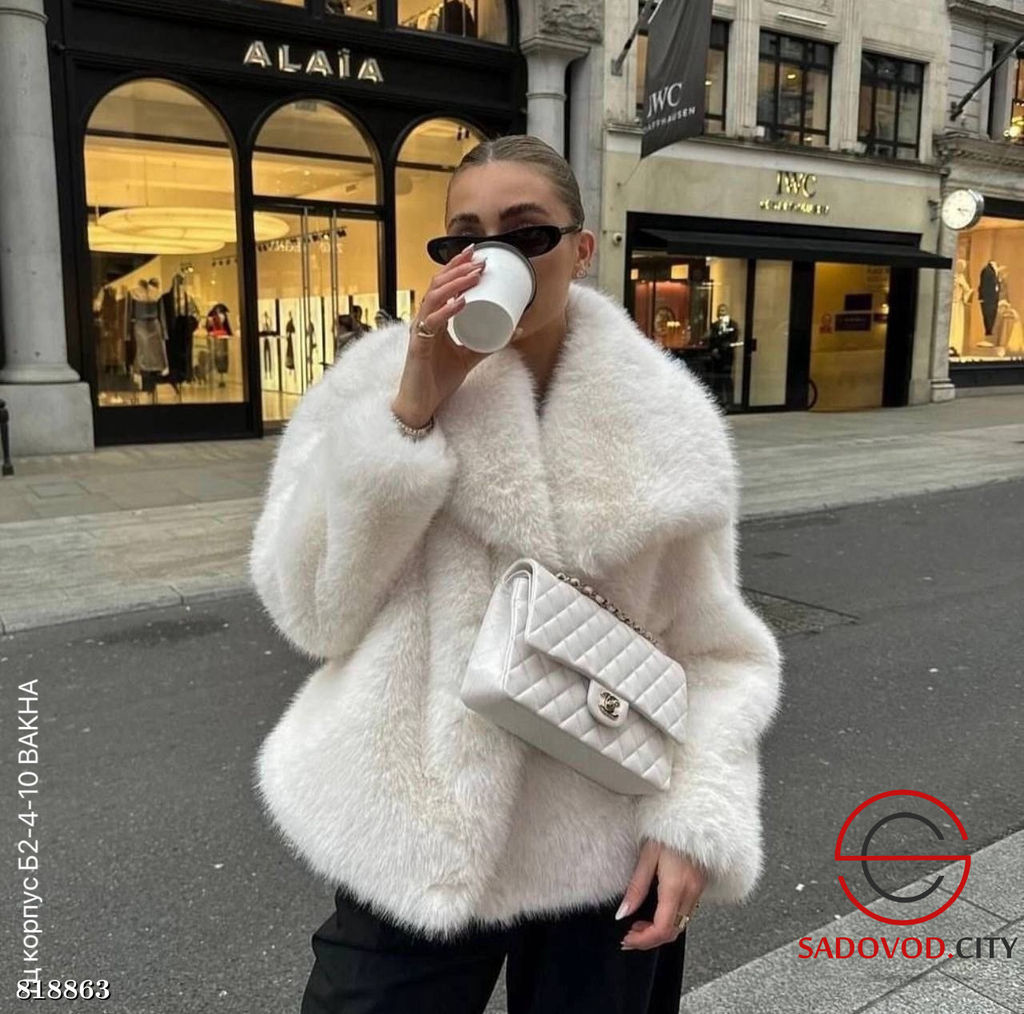 Шуба женская из искусственного меха