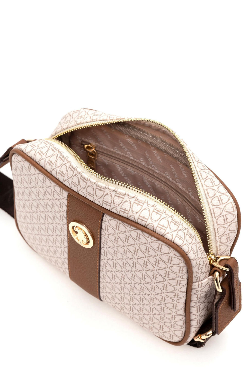 Женская бежевая сумка через плечо Неожиданная скидка в корзине - U.s. polo assn фото 7