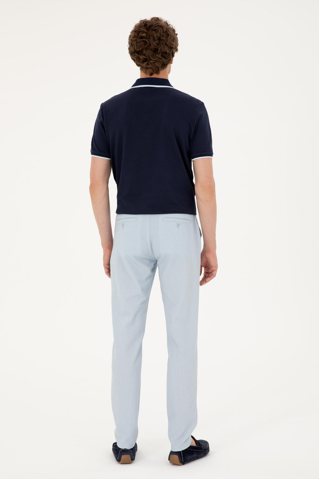 U. S. Polo Assn / Мужские голубые брюки из плотной ткани - U.s. polo assn фото 4