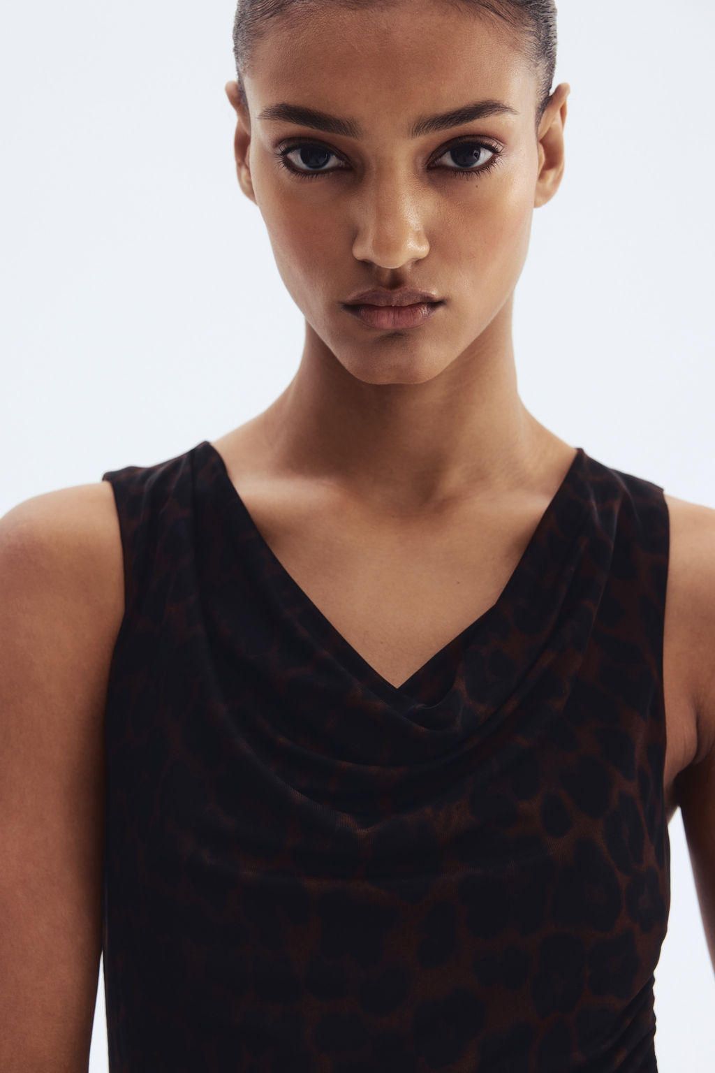 Draped mesh dress - H&m фото 5