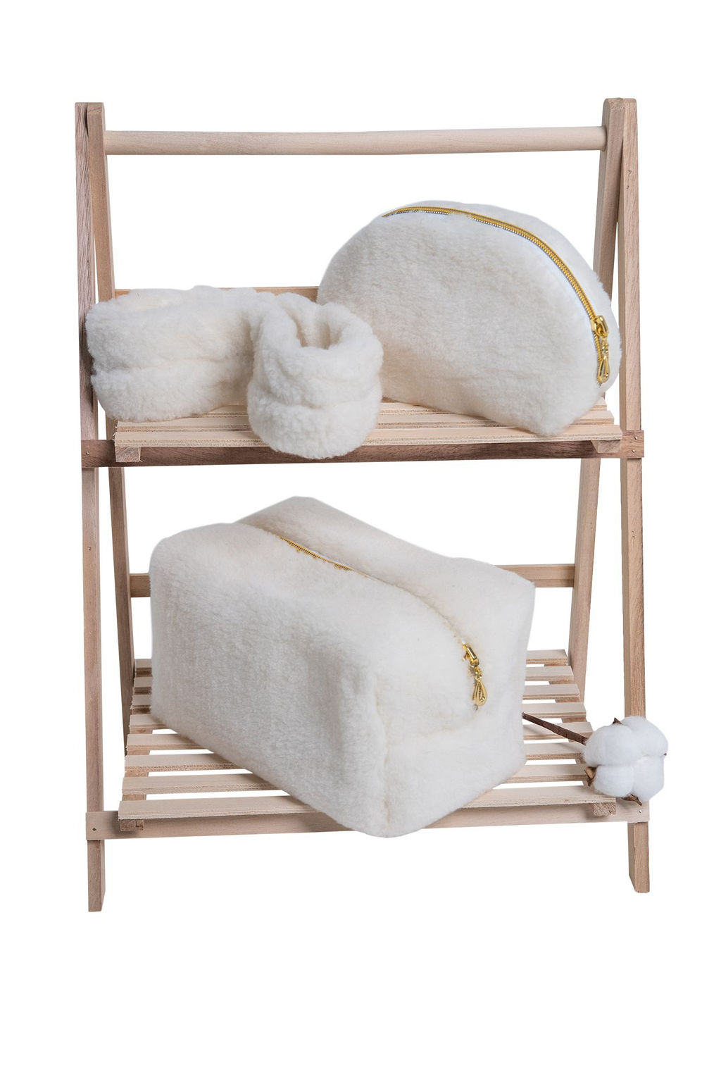 Набор косметичек Тедди ваниль