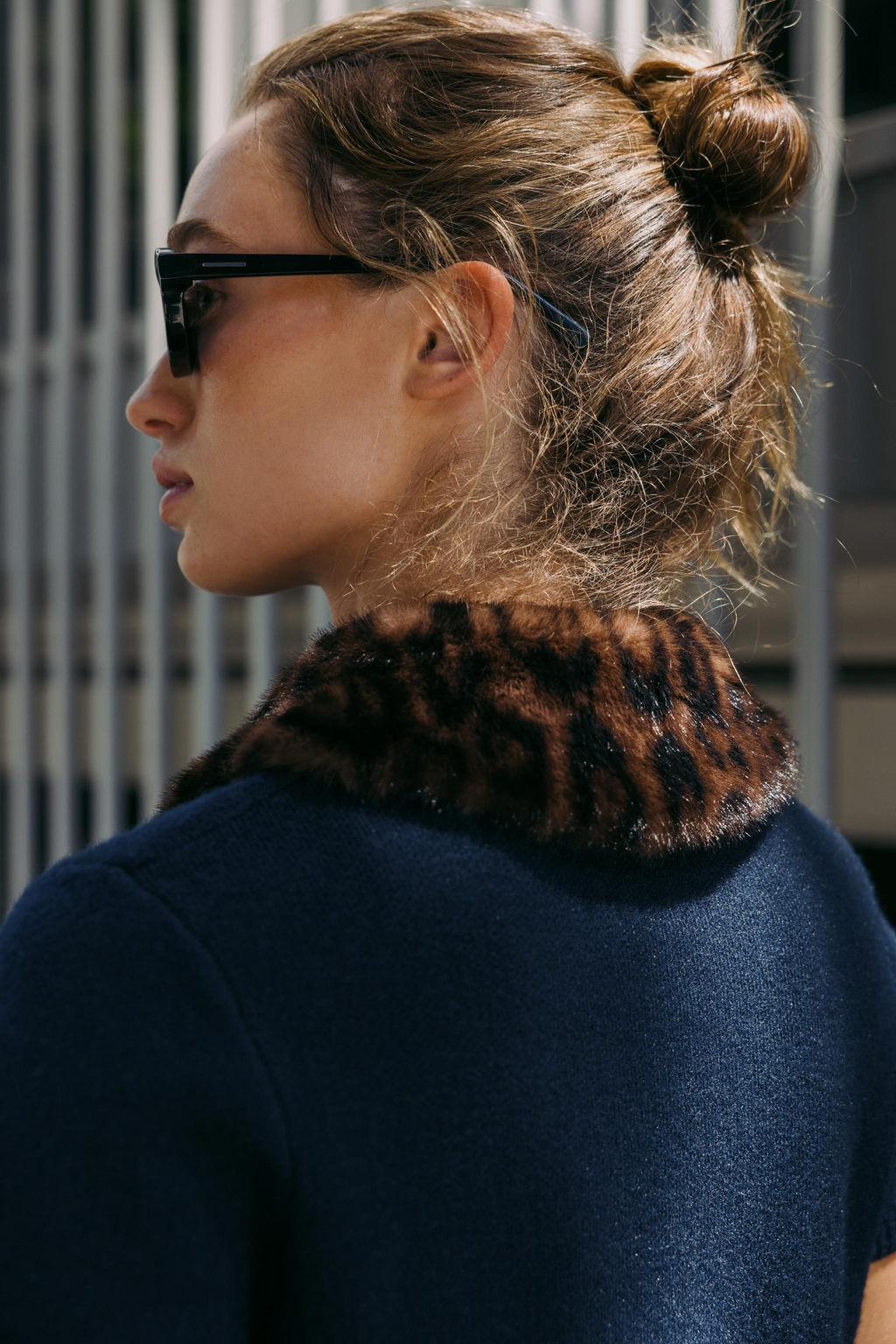 ANIMAL PRINT COLLAR KNIT CARDIGAN - Zara фото 5
