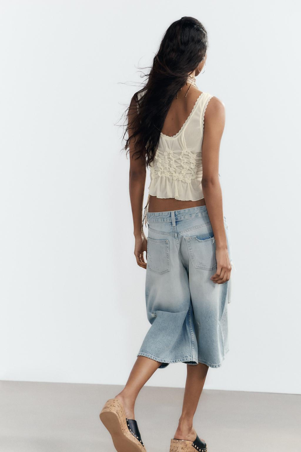 GATHERED TIE TOP - Zara фото 16