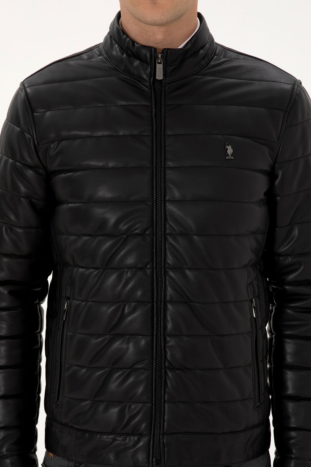 Erkek Siyah Deri Ceket - U.s. polo assn фото 6