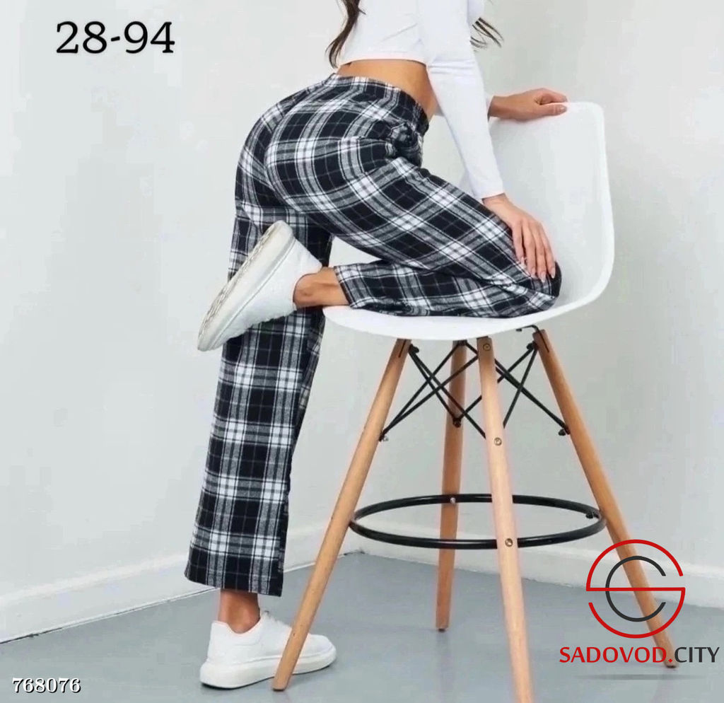 Женские спортивные штаны в клетку - Bruno фото 7