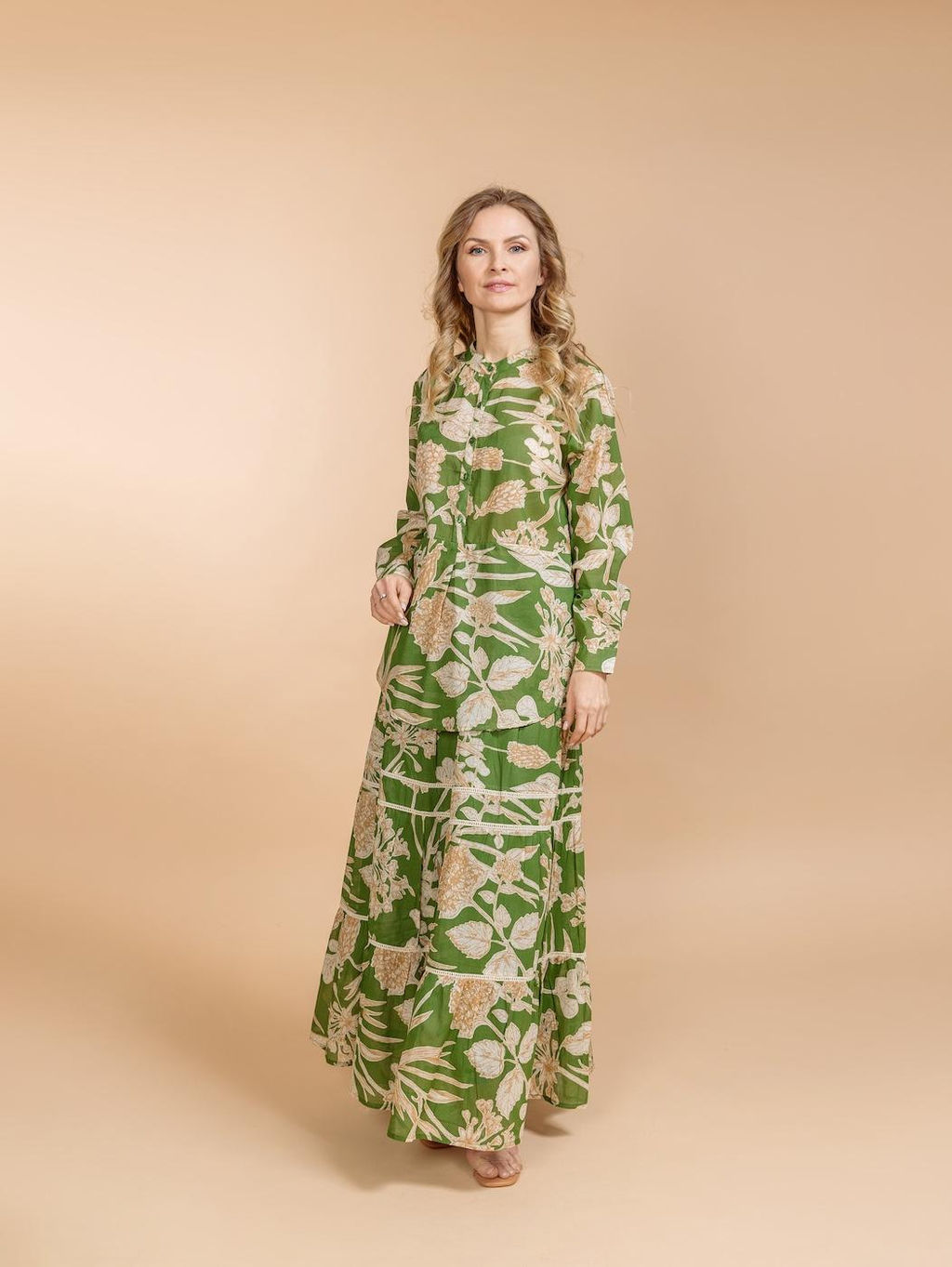 Костюм юбка и блузка (хлопок) №25-246-3 - Ганг фото 5