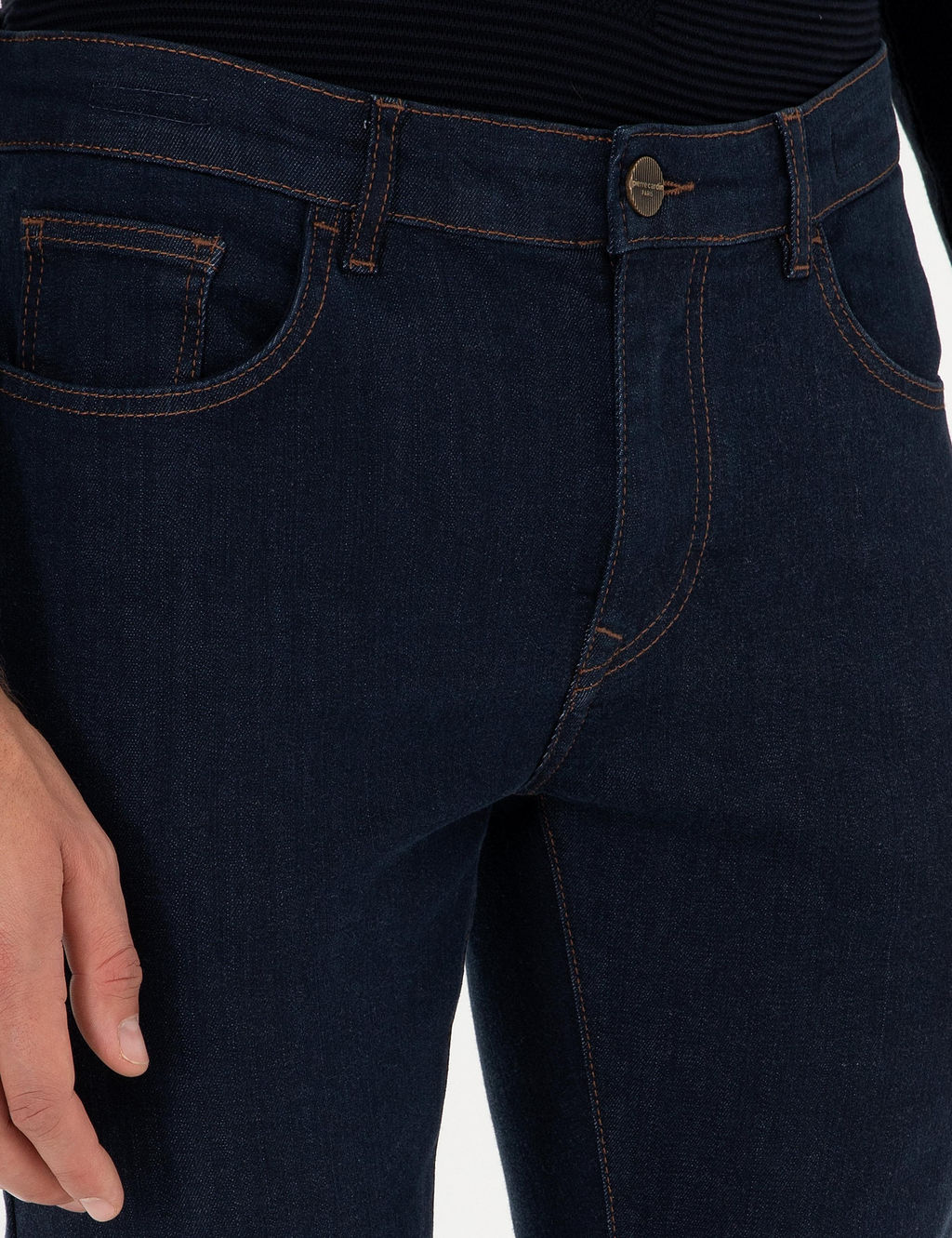 Lacivert Slim Fit Jean Pantolon