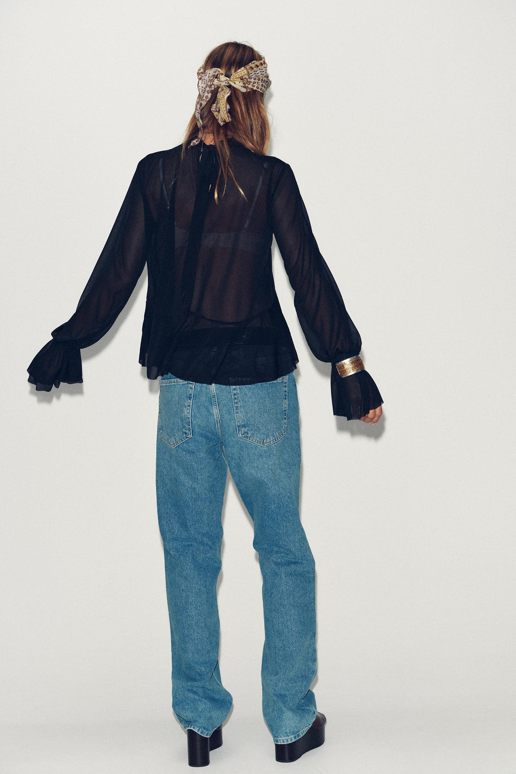 FLOWING RUFFLED TOP - Zara фото 6