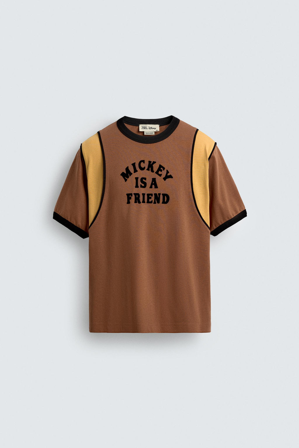 HARRY LAMBERT FOR ZARA X DISNEY CONTRAST TEXT T-SHIRT