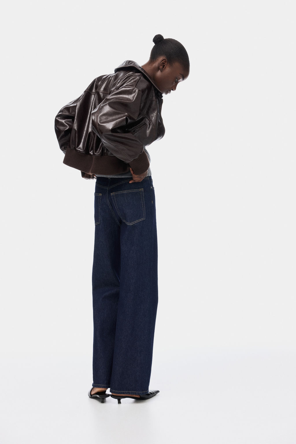 Wide High Waist Jeans - H&m фото 16