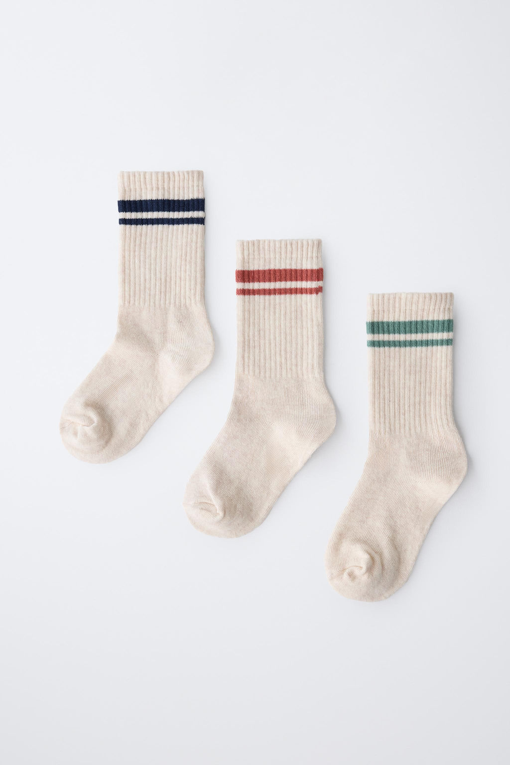 3-PACK OF STRIPED LONG SOCKS