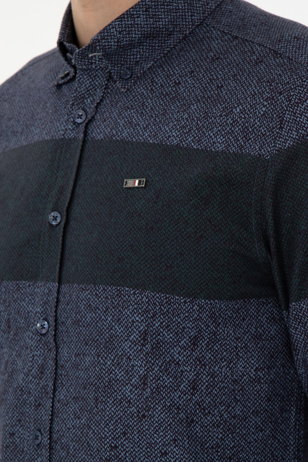 Мужская темно-синяя рубашка с длинным рукавом Неожиданная скидка в корзине - U.s. polo assn фото 7