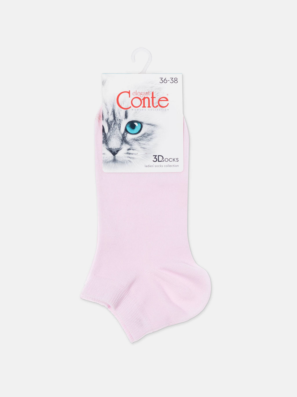 Цена за 2 пары .CONTE 3DSOCKS Носки женские (короткие) светло-розовый - Conte elegant фото 7
