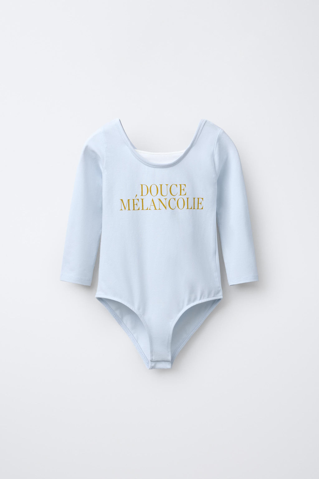 DOUBLE SLOGAN BODYSUIT
